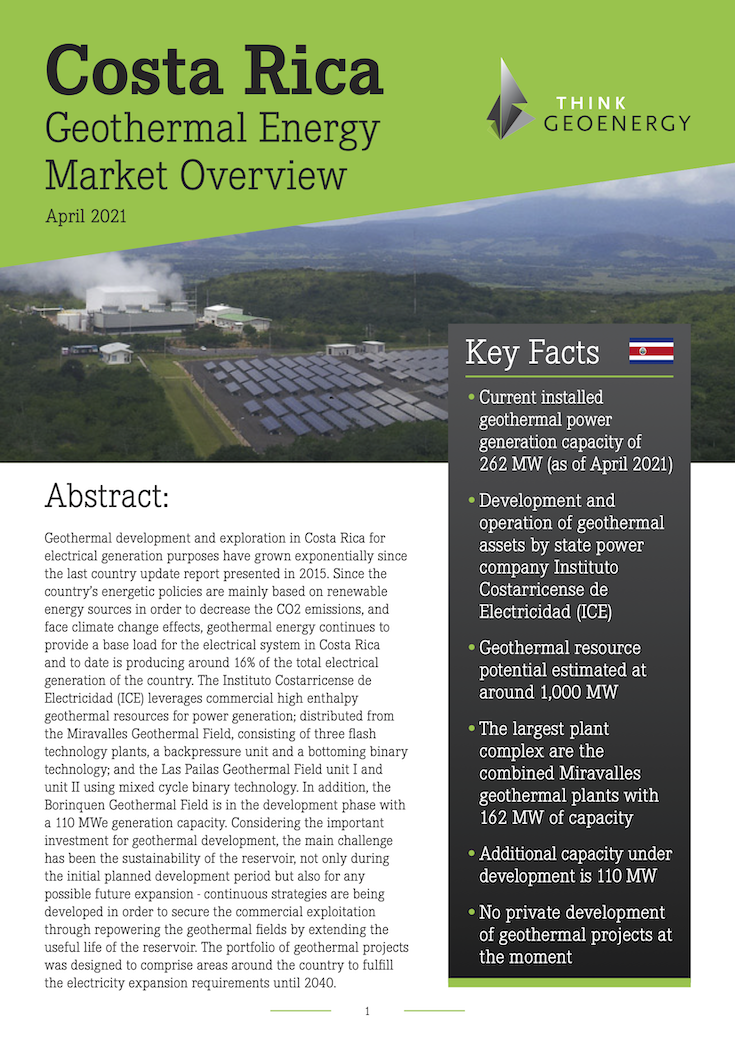 Costa Rica Geothermal Energy Market Overview 2021 Costa Rica Geothermal Energy Market Overview 2021