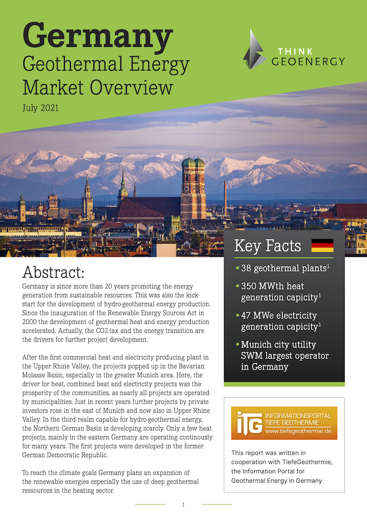 Germany Geothermal Energy Market Overview 2021 Germany Geothermal Energy Market Overview 2021